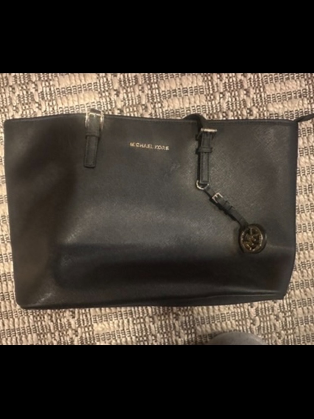 Michael Kors Black Saffiano Leather Laptop Tote